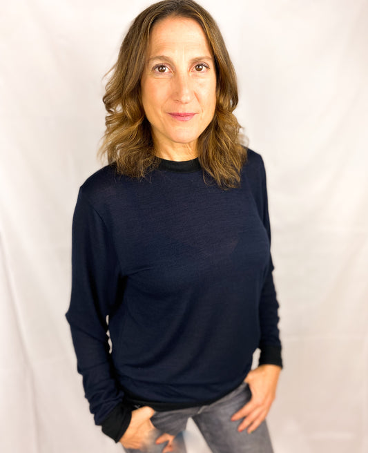 "The Everywhere" Super Soft Sweater, Navy