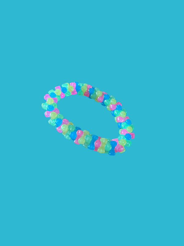 Glow in the Dark Rainbow Fidget Bracelet